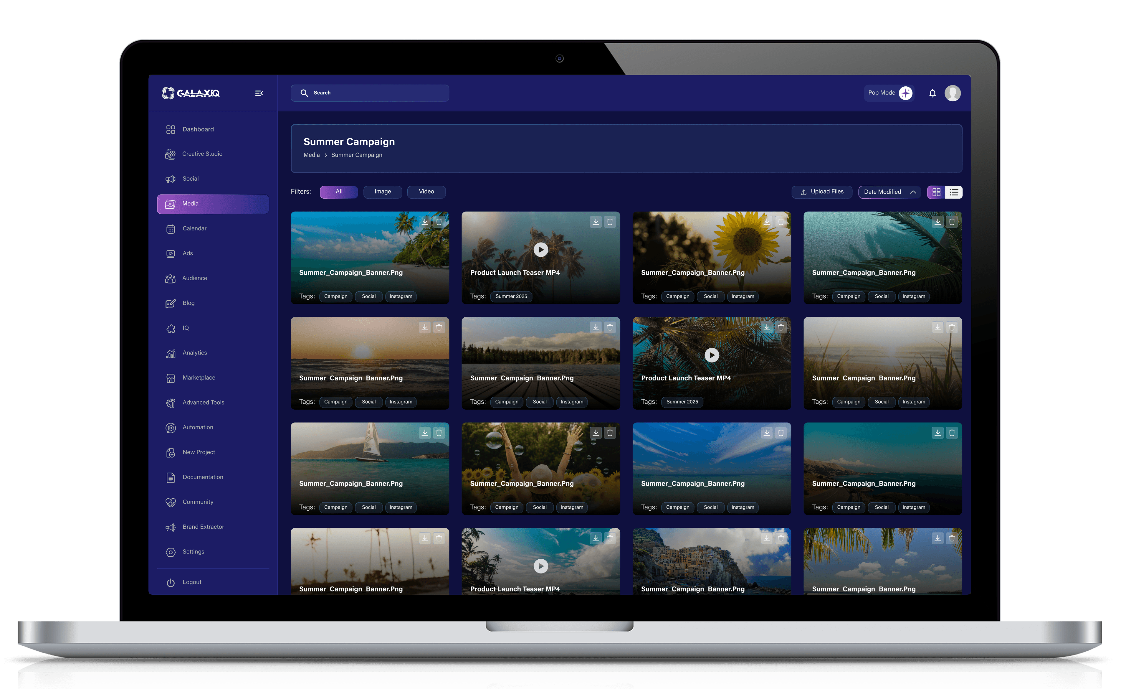 Feature screen content