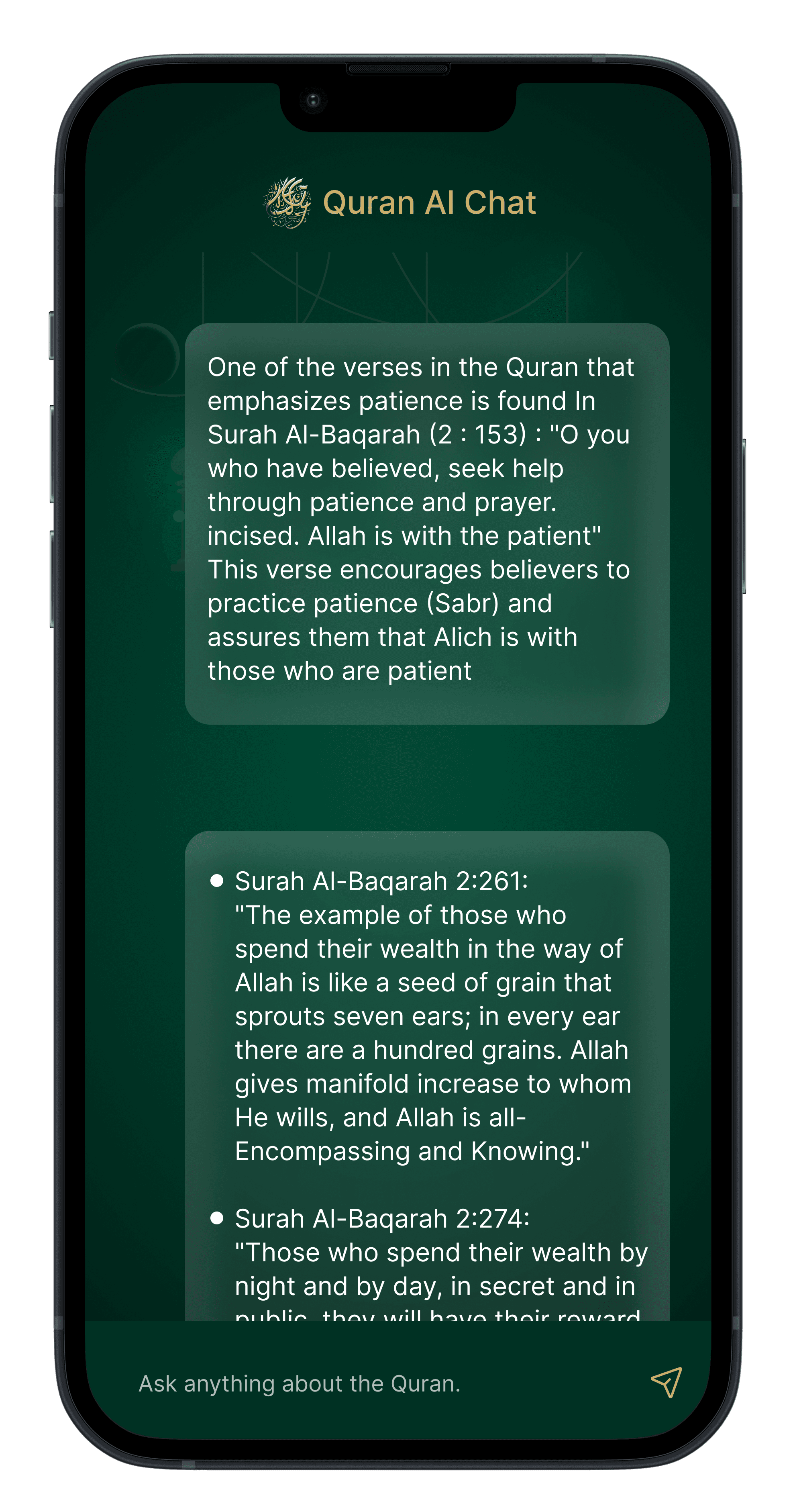 Feature screen content