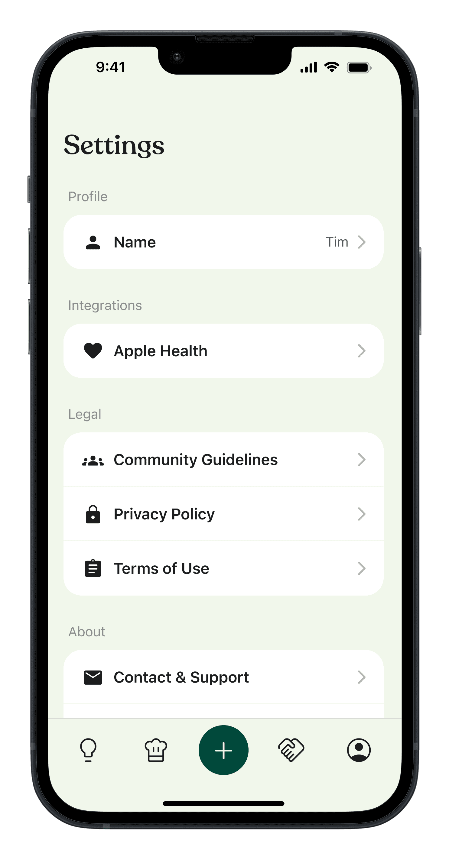 Feature screen content