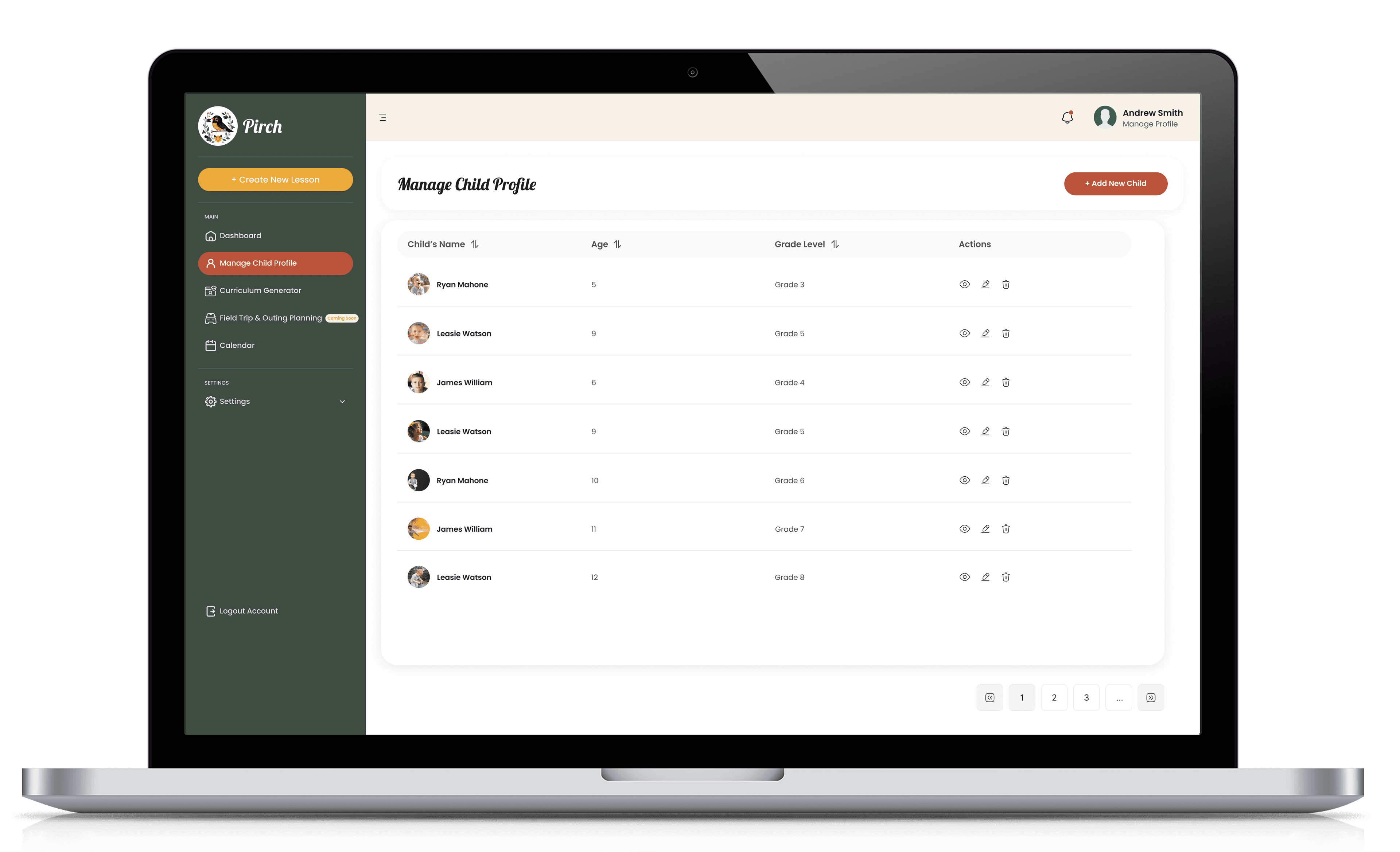 Feature screen content